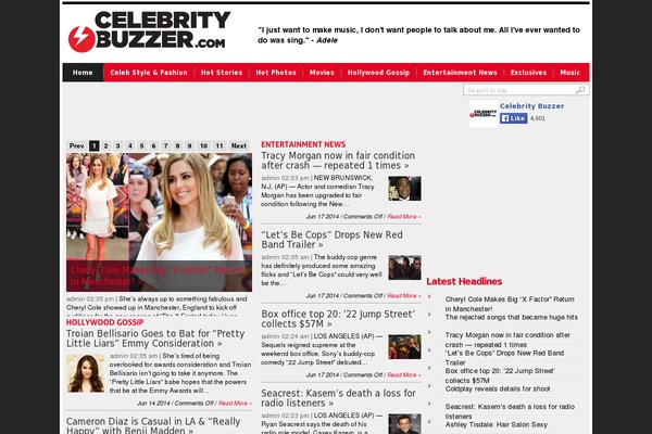 celebritybuzzer.org site used Transcriptv1024