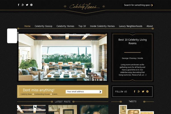 celebrityhomes.eu site used Cehomes