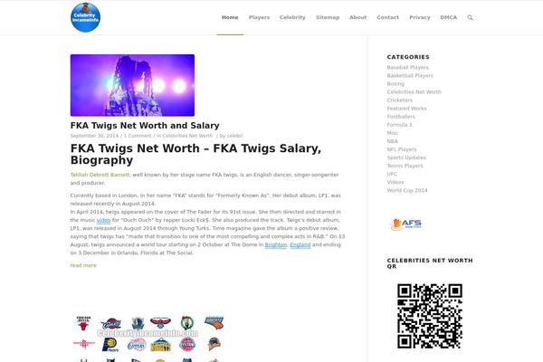 Enfold theme site design template sample