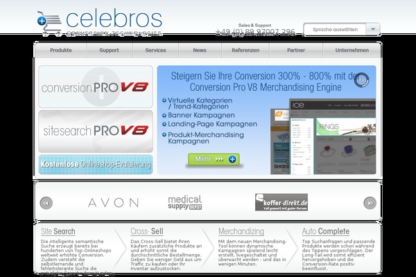 celebros.de site used Celebros