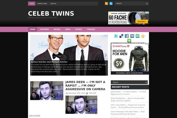 celebtwins.com site used Celebritymag