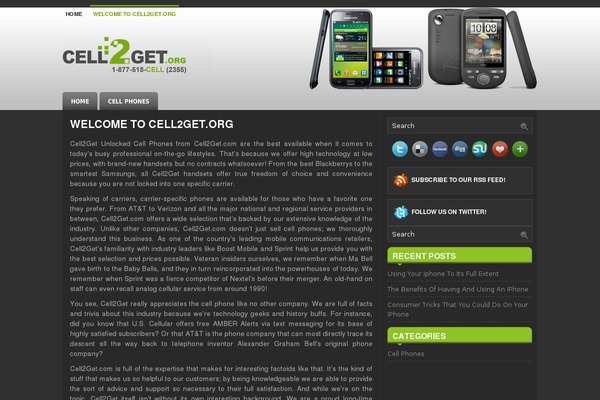Androidphone theme site design template sample