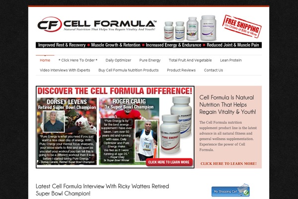 cellformula.com site used Eliteprotheme