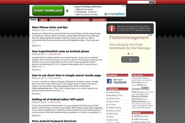 Studiopress_red theme site design template sample