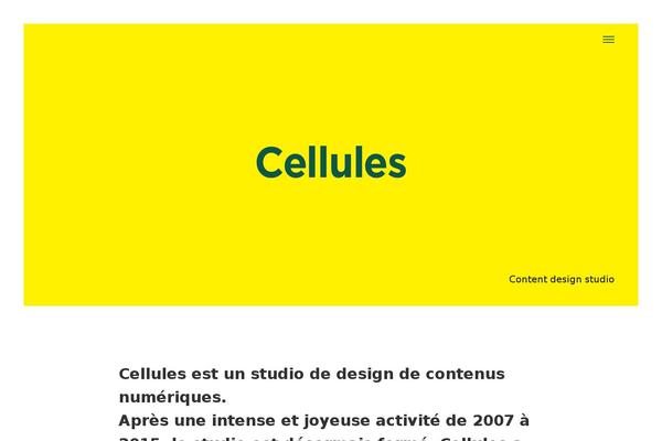 cellules.tv site used Semplice_current