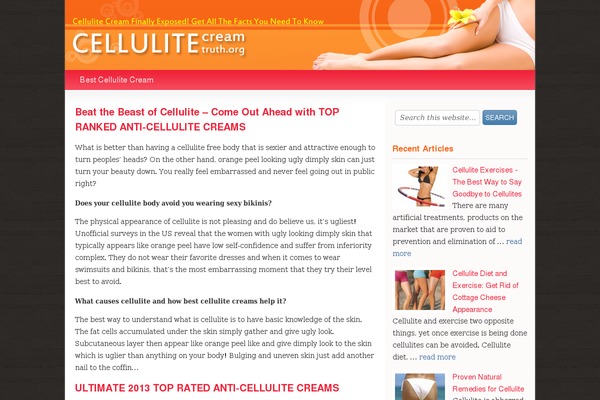 cellulitecreamtruth.org site used Cellulite