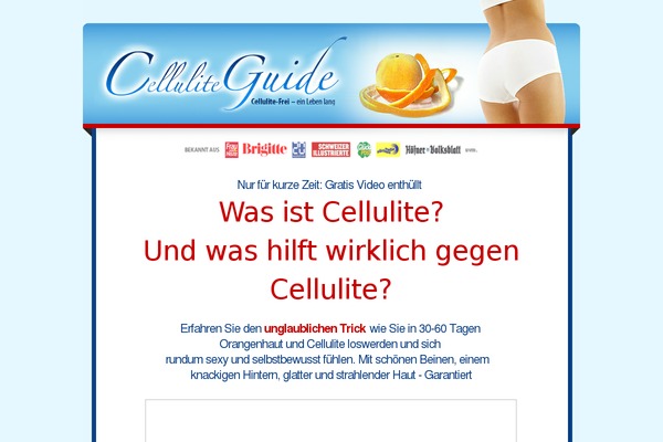 celluliteguide.de site used Cellulite