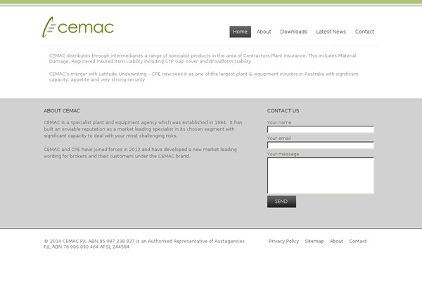 cemac.com.au site used Plus2