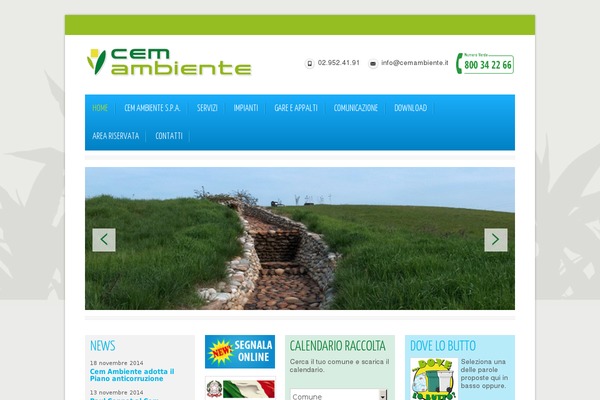 cemambiente.it site used Cemambiente