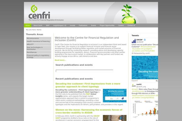 cenfri.org site used Cenfri