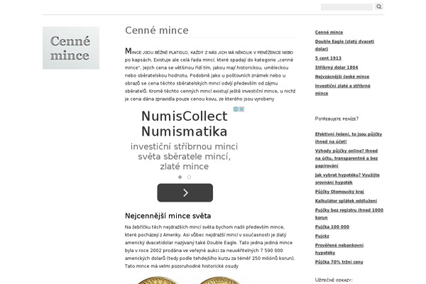 cenne-mince.cz site used Oulipo