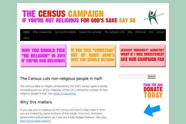 census-campaign.org.uk site used Reference