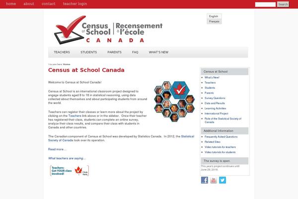 censusatschool.ca site used Censusatschool