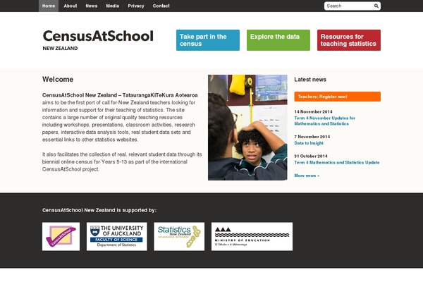 censusatschool.org.nz site used Censusatschool