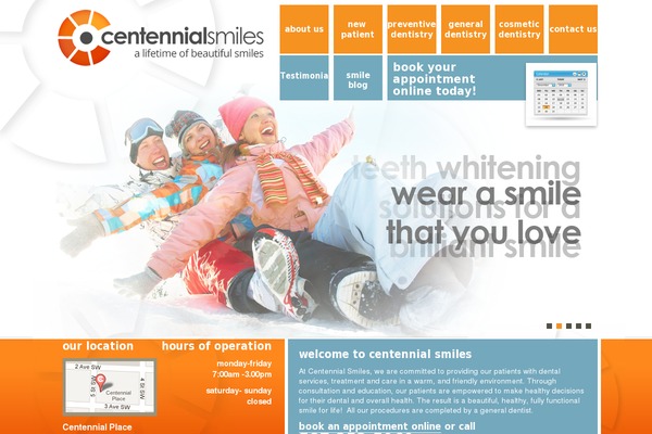 centennialsmiles.ca site used Hc2-theme