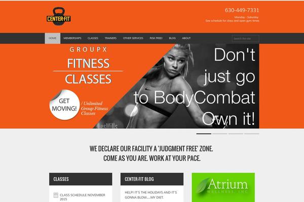 center-fit.com site used Fitness-wp-package