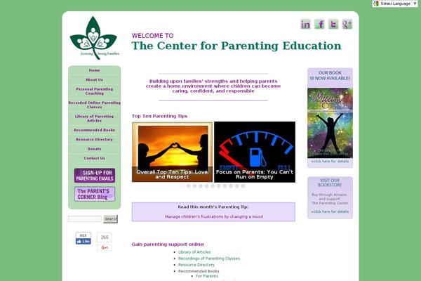 centerforparentingeducation.org site used Cpe