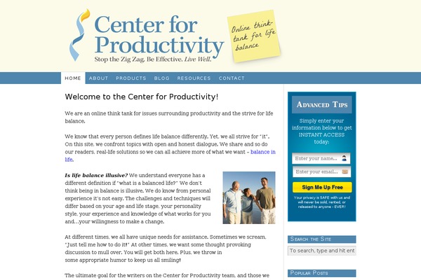 centerforproductivity.com site used Thesis_18b4