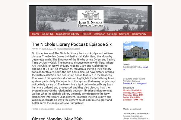 WordPress website example screenshot