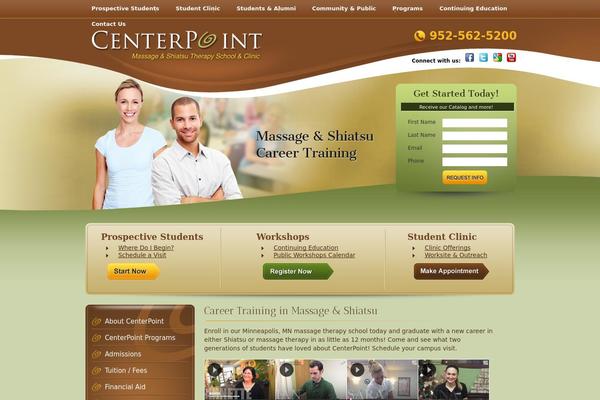 CenterPoint theme websites examples