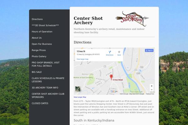 centershotarcheryky.com site used Beaver Builder