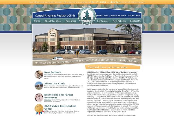 centralarkpediatric.com site used Zxc-framework