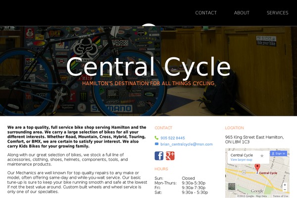 centralcycle.ca site used Ribbon
