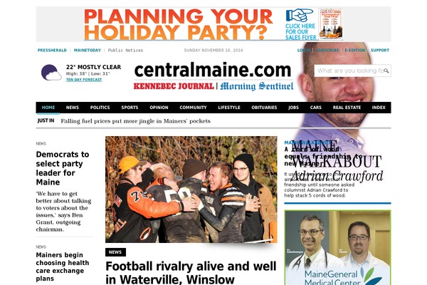 centralmaine.com site used Mainetoday