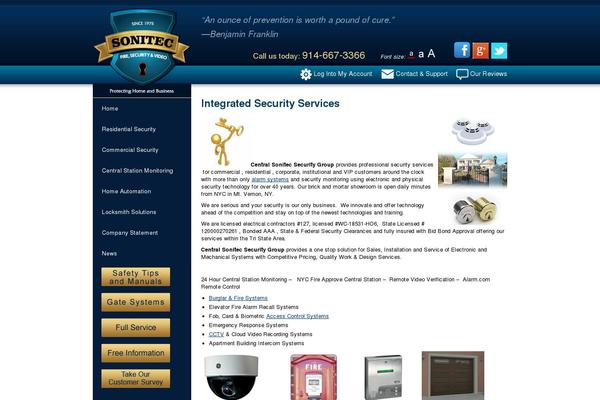 centralsonitec.com site used Sonitectheme