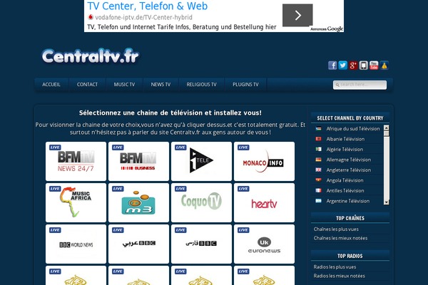 Site using Centraltv.fr-js-composer plugin