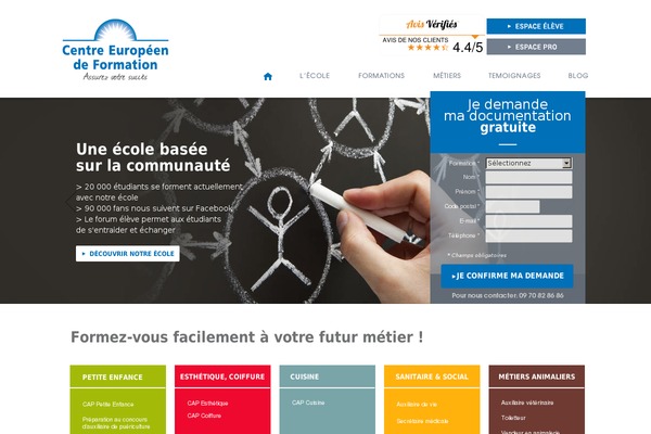 centre-europeen-formation.fr site used Cef