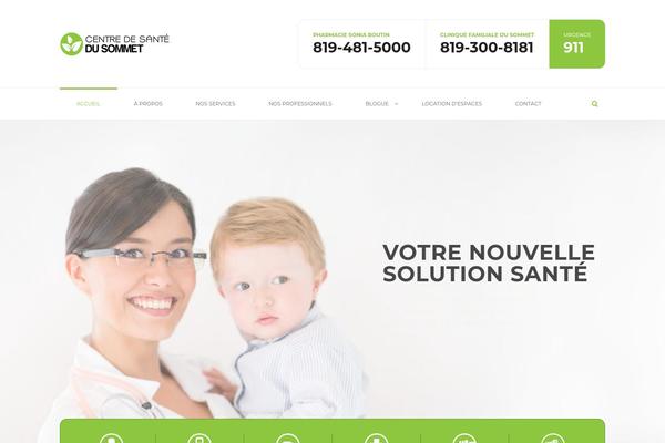 Healthcenter theme site design template sample