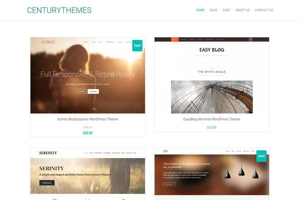 kornio theme websites examples