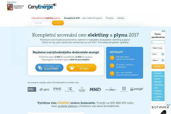 cenyenergie.cz site used Cenyenergie