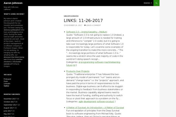Twenty Fourteen theme site design template sample