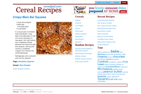 WordPress website example screenshot