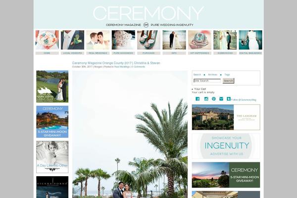 ceremonymagazine.com site used Ceremonyblog