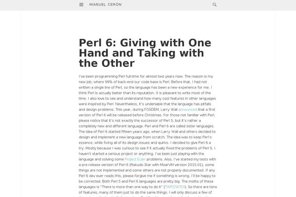 WordPress website example screenshot