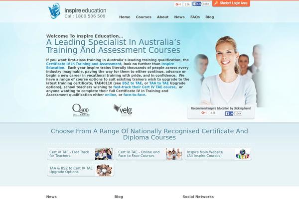certificateivintrainingandassessment.com.au site used Inspire-ed