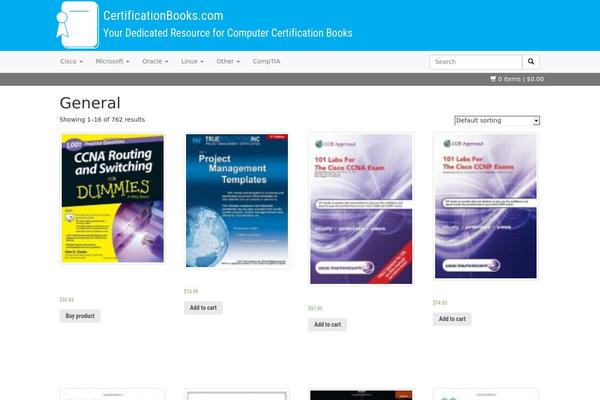 certificationbooks.com site used Cbcustom
