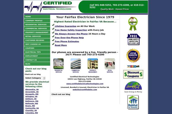 certifiedelectricaltechnologies.com site used Certfied