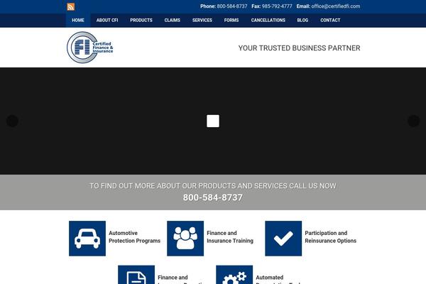 WordPress website example screenshot