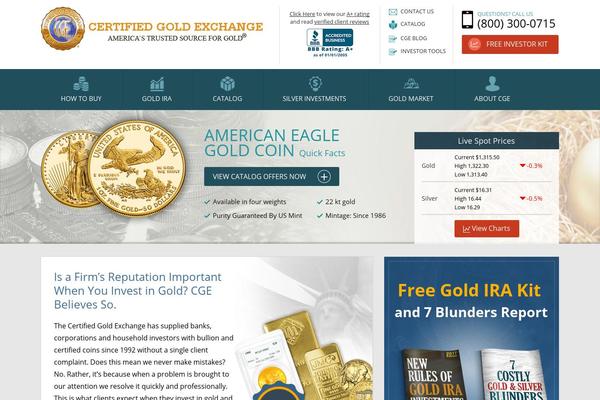 certifiedgoldexchange.com site used Certifiedgoldxchange