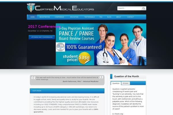 certifiedmedicaleducators.com site used Cme