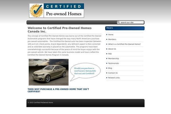 certifiedpreownedhomes.ca site used Customized