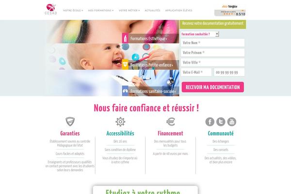 WordPress website example screenshot
