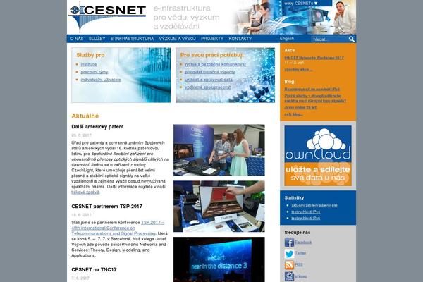cesnet.cz site used Cesnet