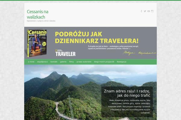 Travelify theme site design template sample
