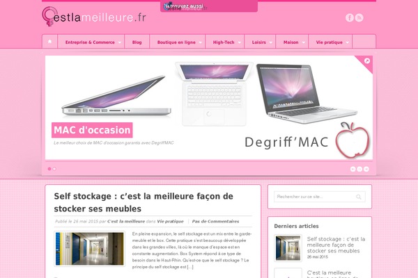 cestlameilleure.fr site used Swagger Child Theme