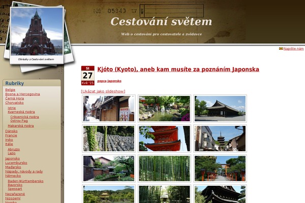 cestovanisvetem.cz site used Travelogue